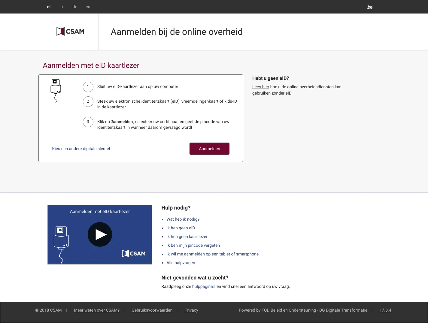 Vlaamse Overheid, screenshot 2 of 5