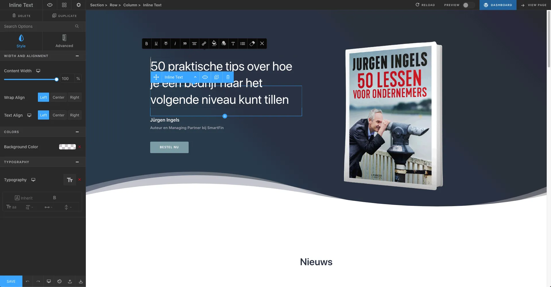 Jurgen Ingels, screenshot 3 of 3