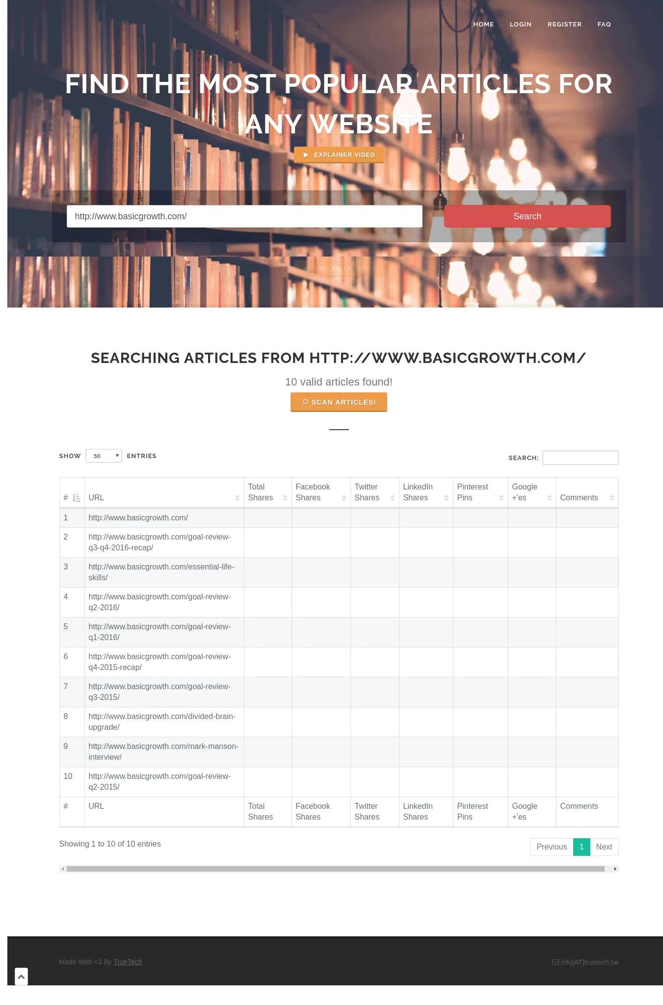 ContentCrawler, screenshot 3 of 3