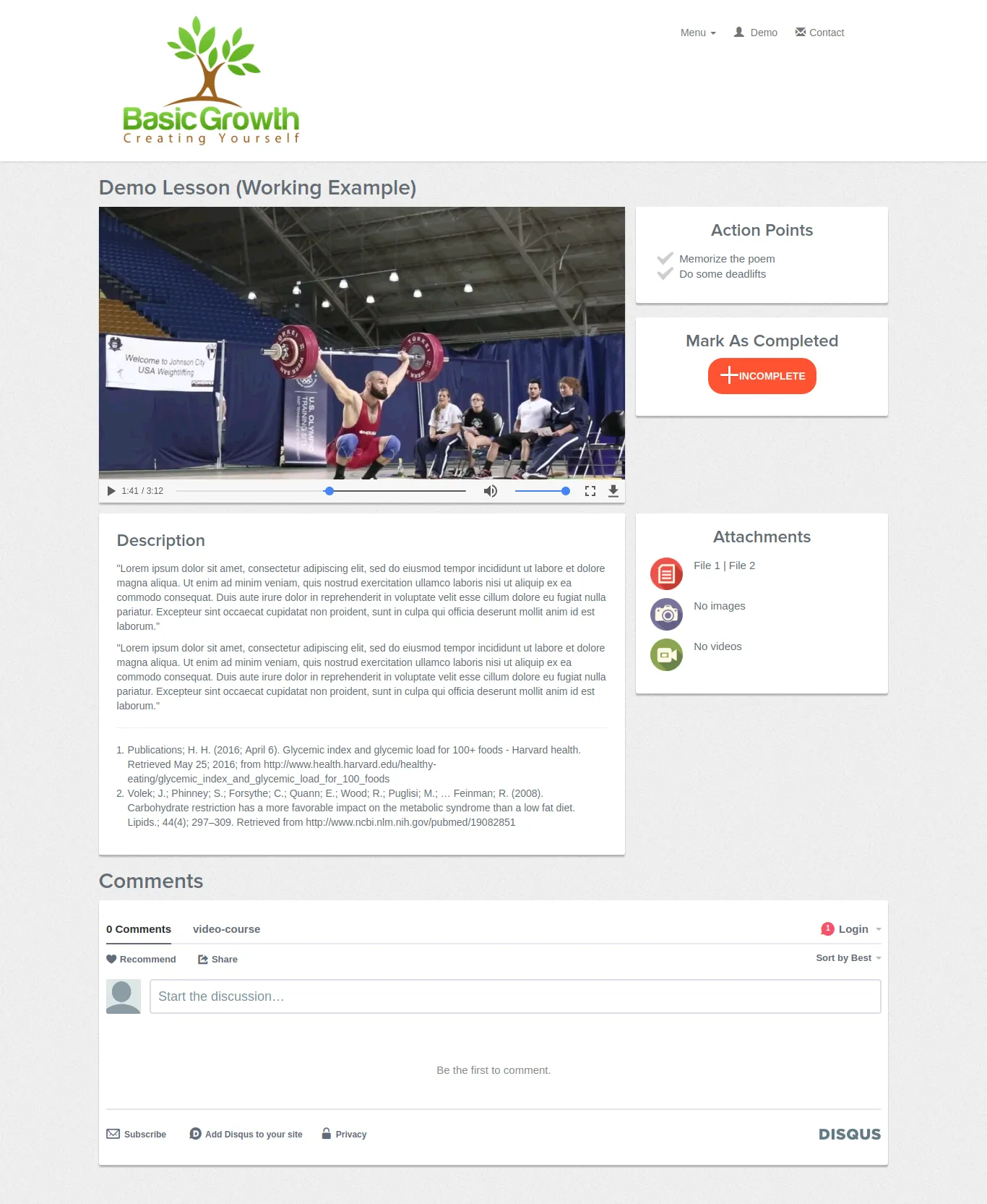 Video Course App, screenshot 5 of 6