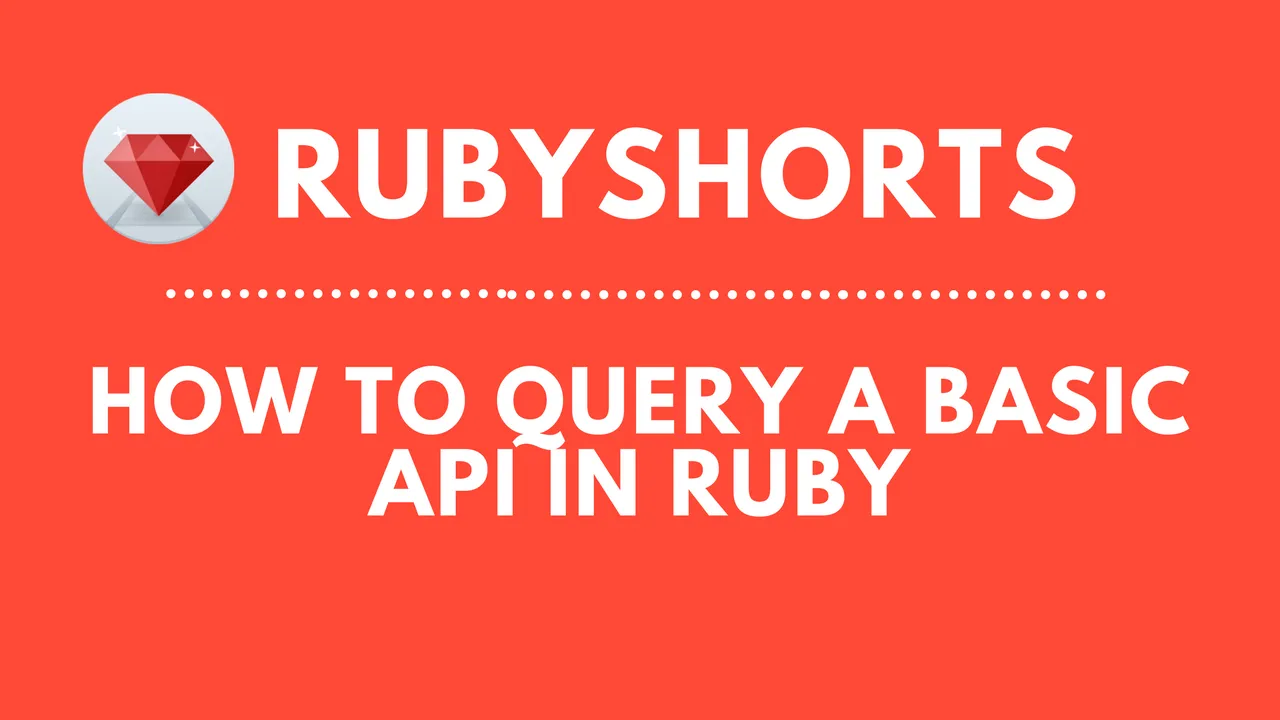 How To Query A Basic API In Ruby (RubyShorts)