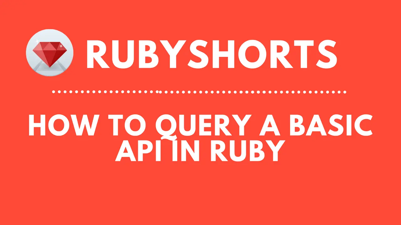 How To Query A Basic API In Ruby (RubyShorts) - Webdesign Antwerpen