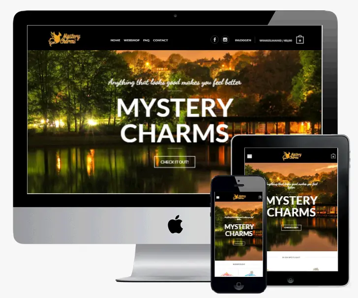 Webshop MysteryCharms - Webdesign Antwerpen